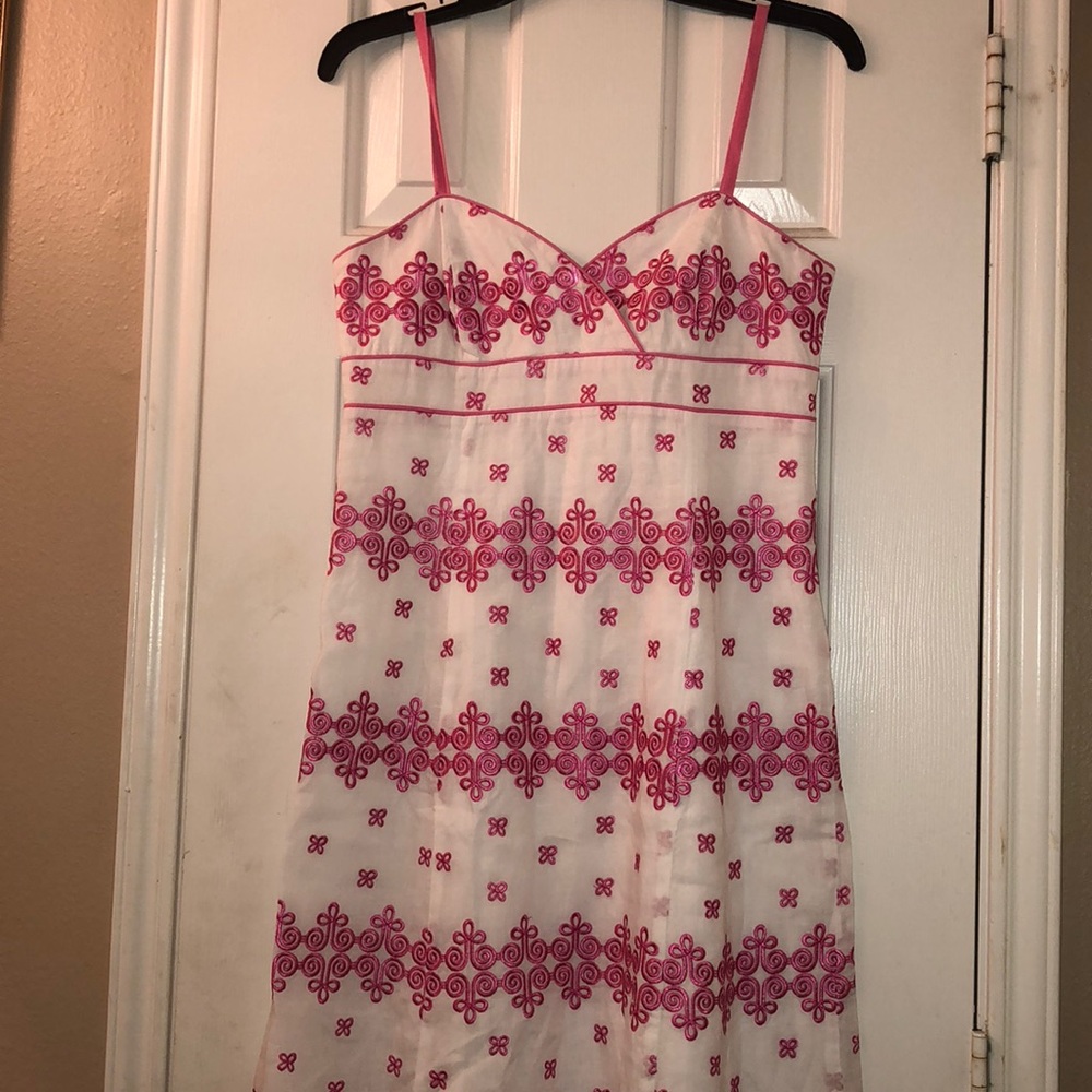 White Patterned Dress